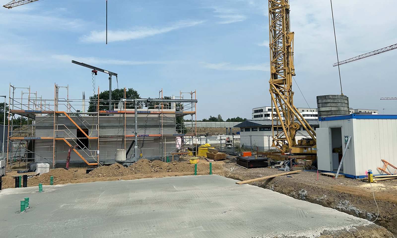 Baustellenbild Römerquartier Häuser