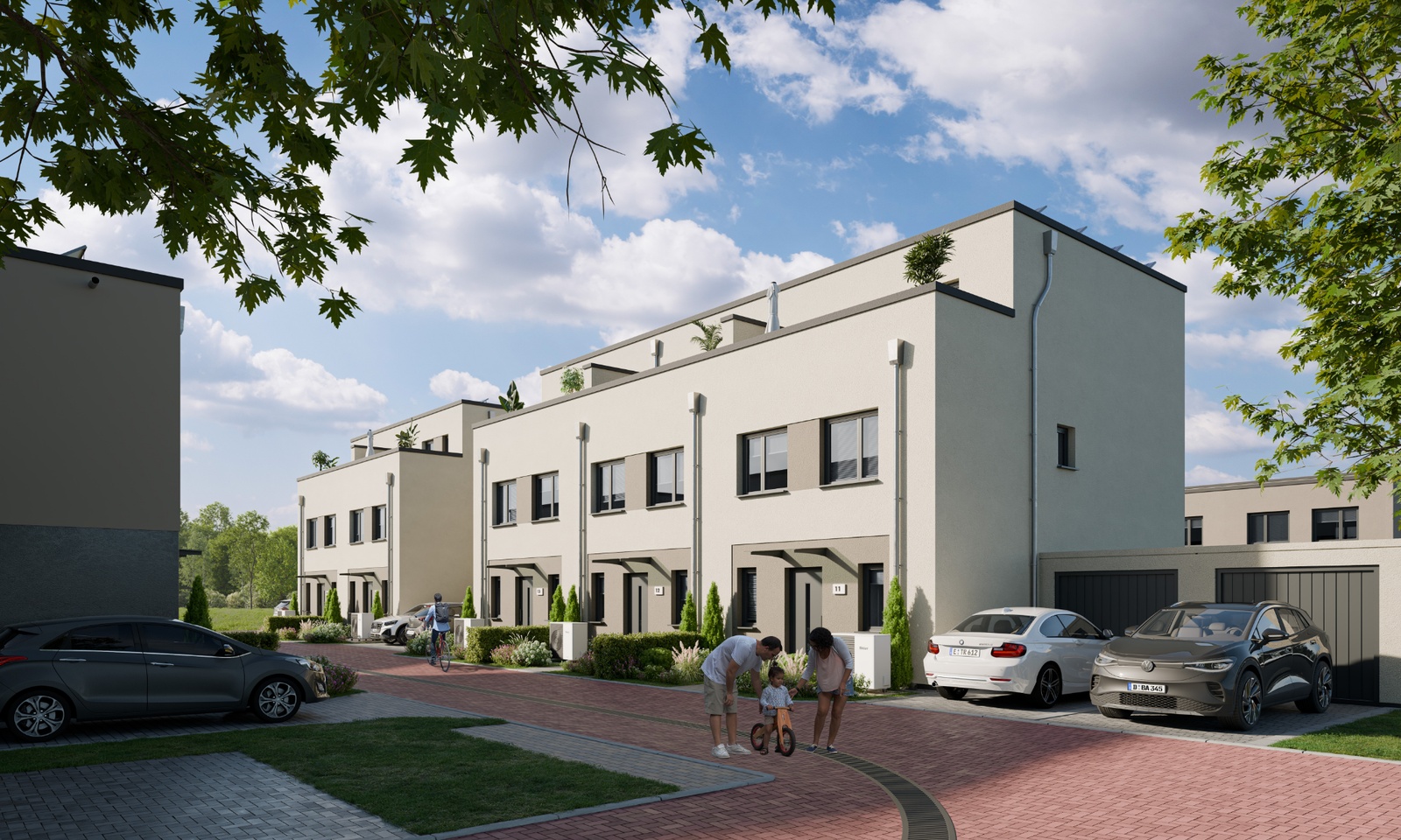 Eigener Feldblick Reihenhäuser mit Garage und Stellplatz 