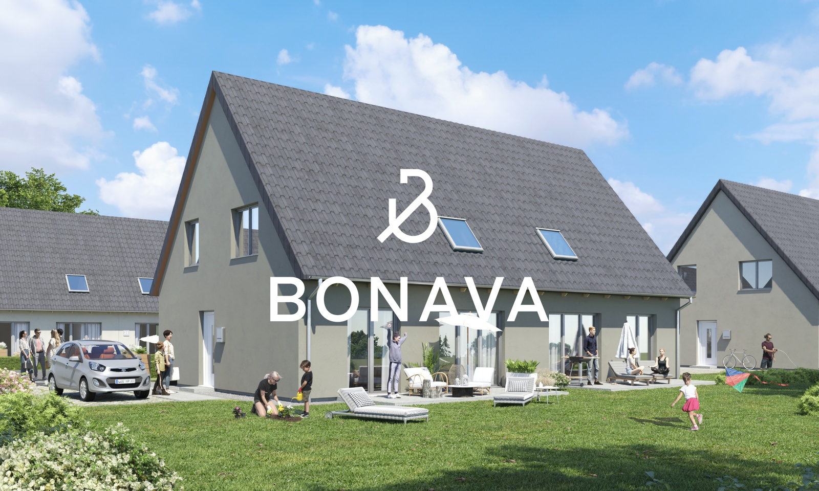 Moderne und komfortable Doppelhäuser im Neubauprojekt Seequartier