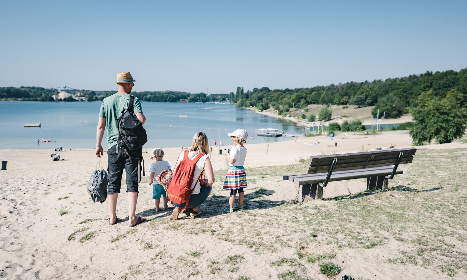 Genießen Sie Ihr Familienleben am Strand des Langener Waldsees