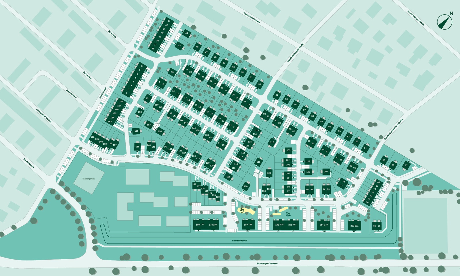 Lageplan für das Quartier