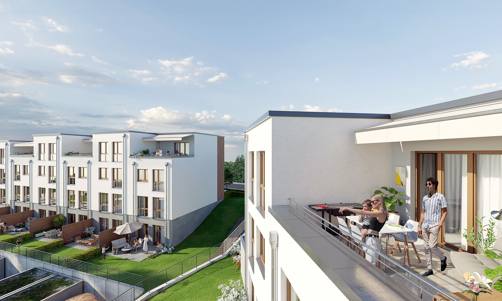  Moderne und energieeffiziente Reihenhäuser