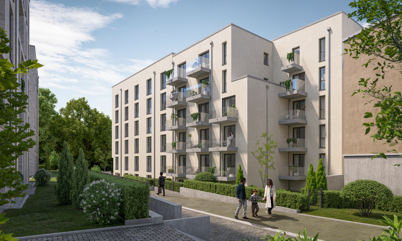 Moderne Miniapartments mit Balkon im Rütscherhof