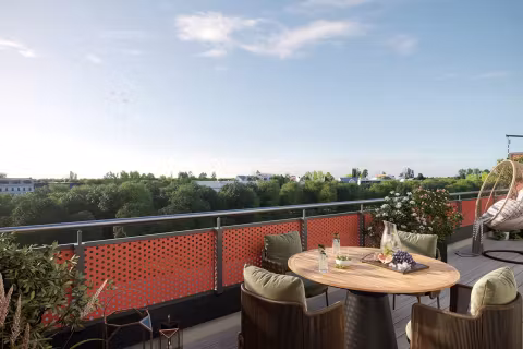 Außenvisualisierung Dachterrasse 4 Zimmer