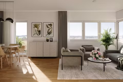 Innenvisualisierung Wohnzimmer 3 Zimmer (2)