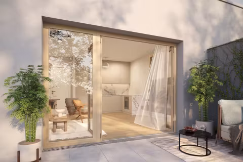 2025_06_18 – Nesselrodestrasse 8-10 – Wohnzimmer vom Balkon aus