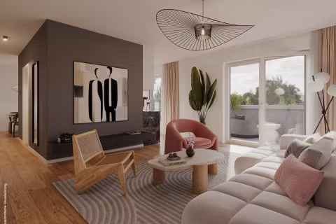 Wohnzimmer Deichhaus WE 89