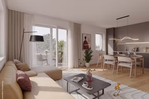 Wohnzimmer + Essbereich Deichhaus WE 082