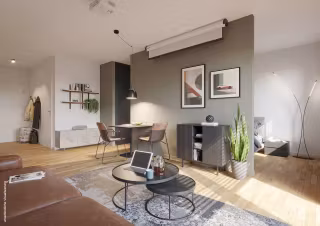 Wohnzimmer Dünenhaus WE 216
