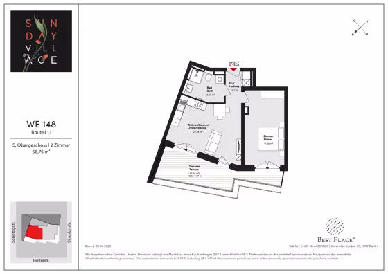 Vertriebsgrundriss_Sunday_Village_Bauteil1.1_WE_148
