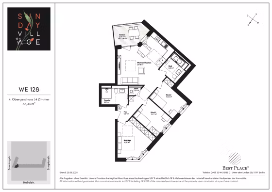 Vertriebsgrundriss_Sunday_Village_Eckwohnungen_WE128