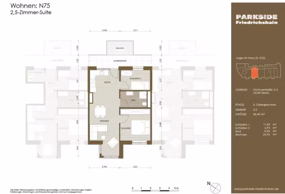 Parkside Berlin_Suite 75_Grundriss