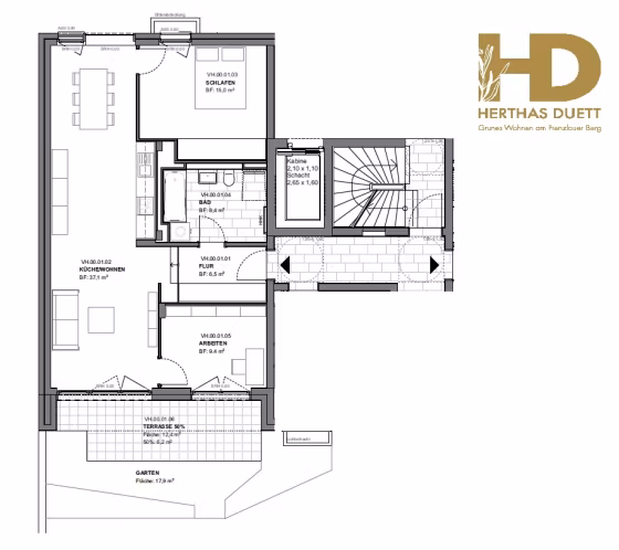 Grundriss WE01