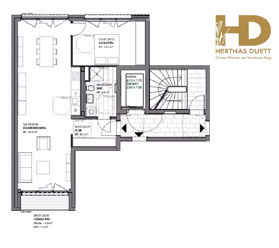 Grundriss WE20