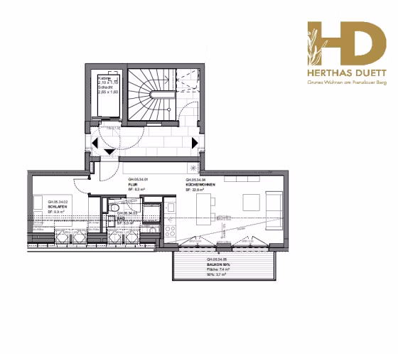 Grundriss WE34
